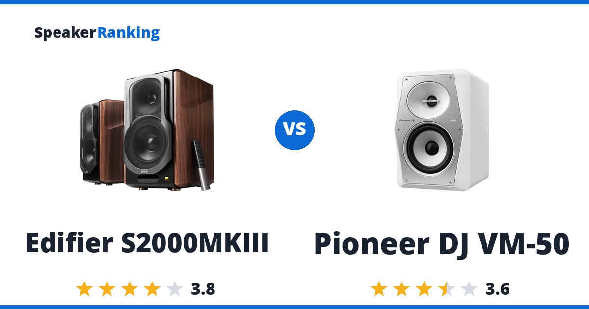 Edifier S2000MKIII vs Pioneer DJ VM-50