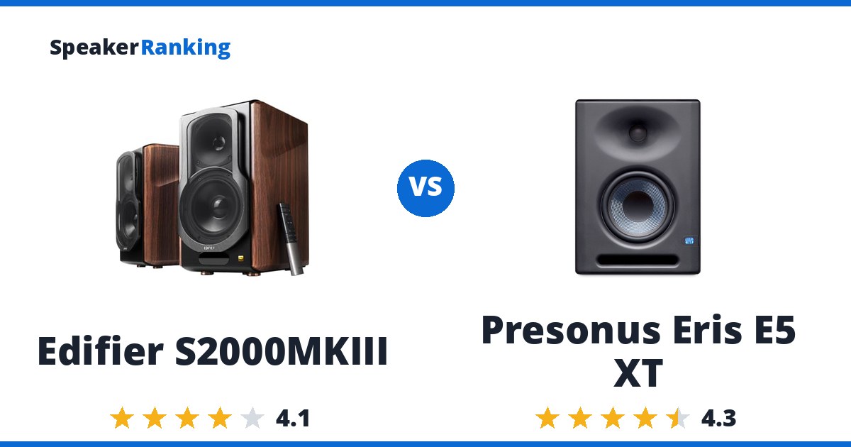 Edifier S2000MKIII vs Presonus Eris E5 XT