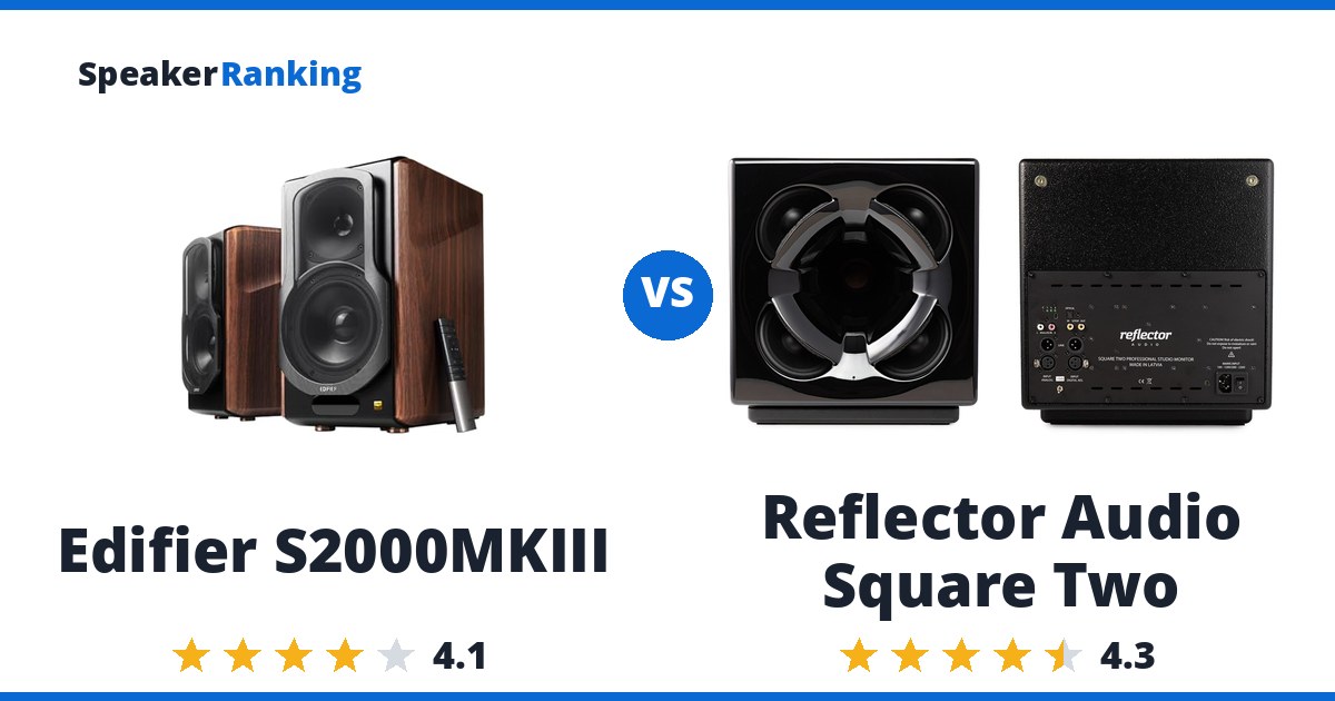 Edifier S2000MKIII vs Reflector Audio Square Two