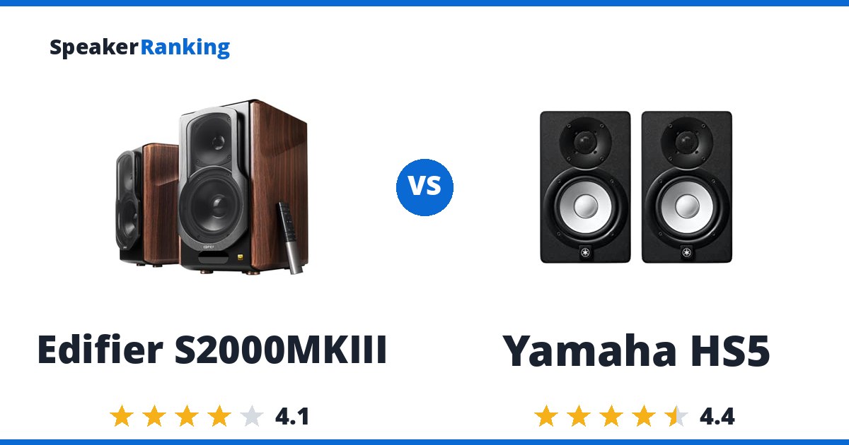 Edifier S2000MKIII vs Yamaha HS5