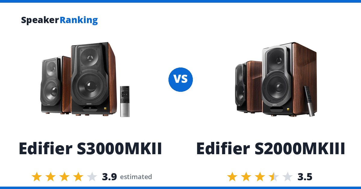 Edifier S3000MKII vs Edifier S2000MKIII