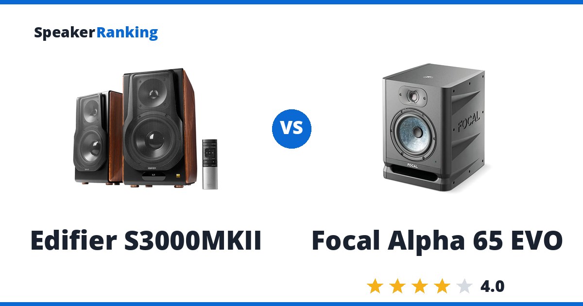 Edifier S3000MKII vs Focal Alpha 65 EVO