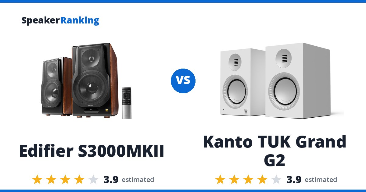 Edifier S3000MKII vs Kanto TUK Grand G2