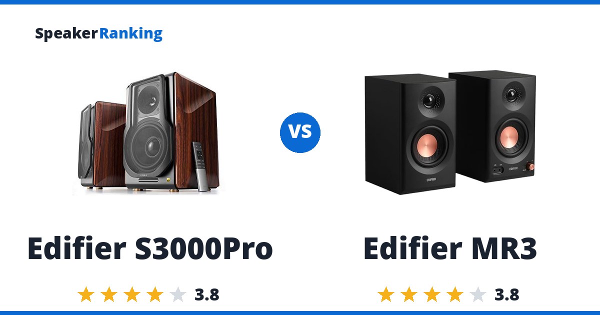 Edifier S3000Pro vs Edifier MR3