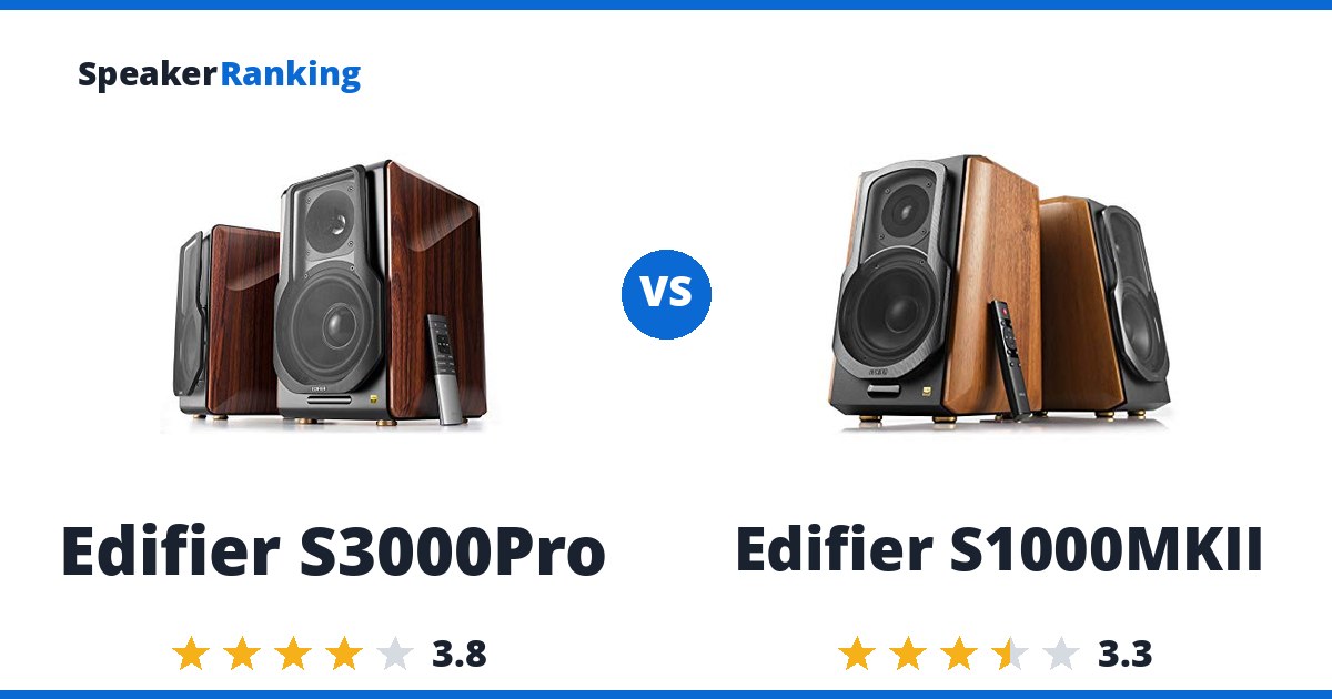 Edifier S3000Pro vs Edifier S1000MKII