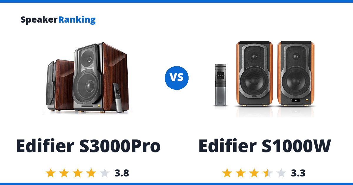 Edifier S3000Pro vs Edifier S1000W