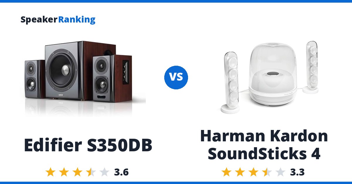 Edifier S350DB vs Harman Kardon SoundSticks 4