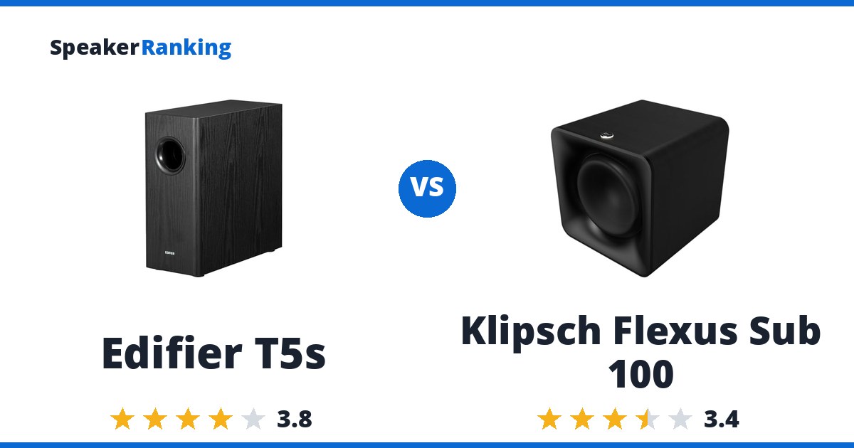 Edifier T5s vs Klipsch Flexus Sub 100
