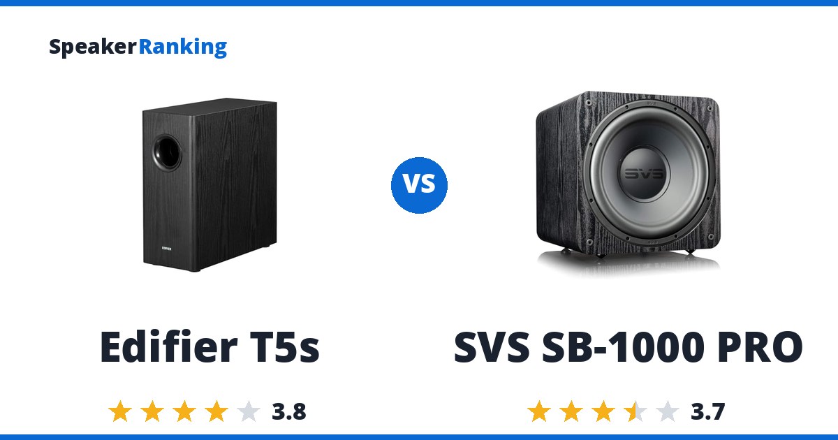 Edifier T5s vs SVS SB-1000 PRO