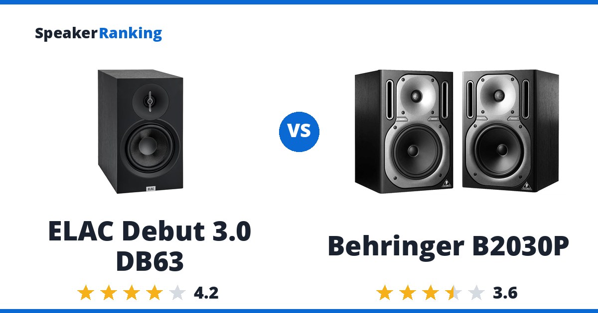 ELAC Debut 3.0 DB63 vs Behringer B2030P