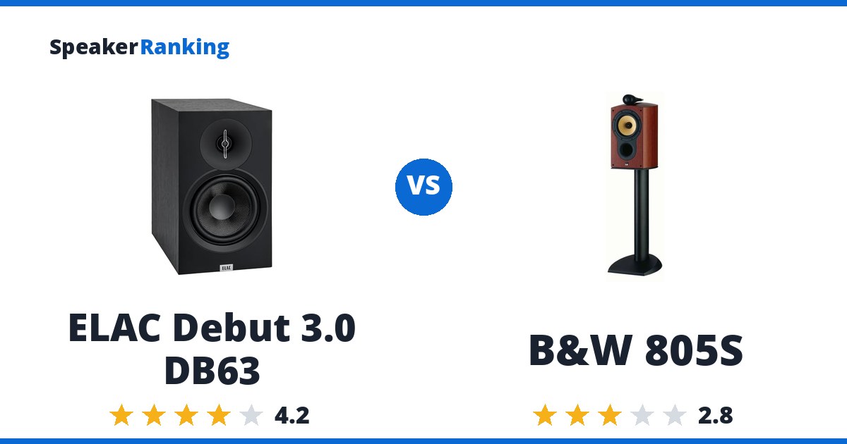 ELAC Debut 3.0 DB63 vs B&W 805S