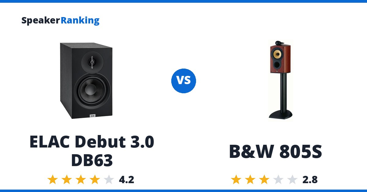 ELAC Debut 3.0 DB63 vs B&W 805S