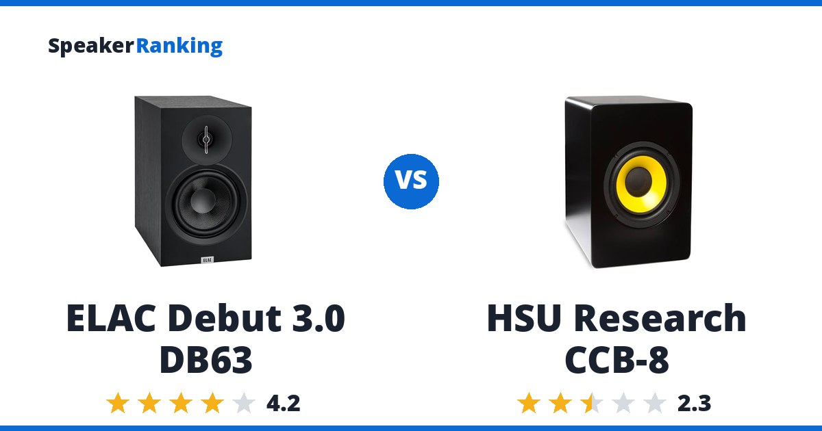 ELAC Debut 3.0 DB63 vs HSU Research CCB-8
