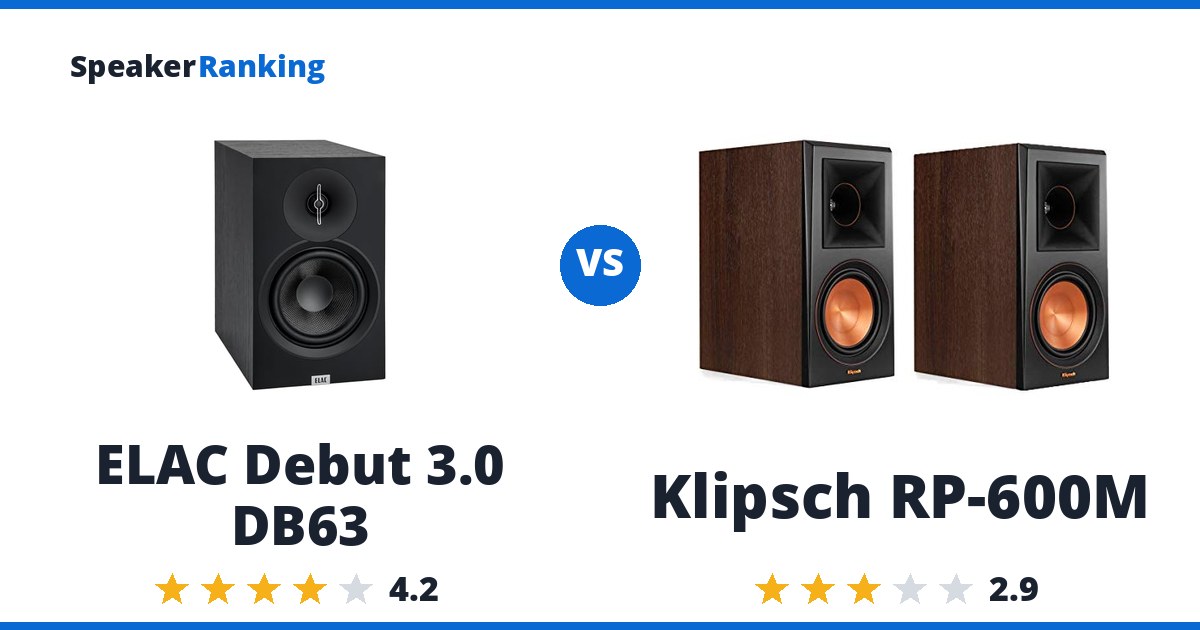 ELAC Debut 3.0 DB63 vs Klipsch RP-600M