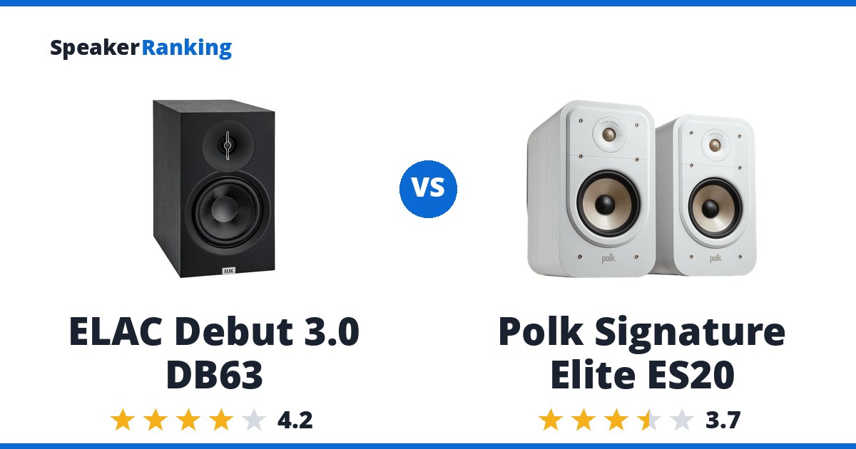 ELAC Debut 3.0 DB63 vs Polk Signature Elite ES20