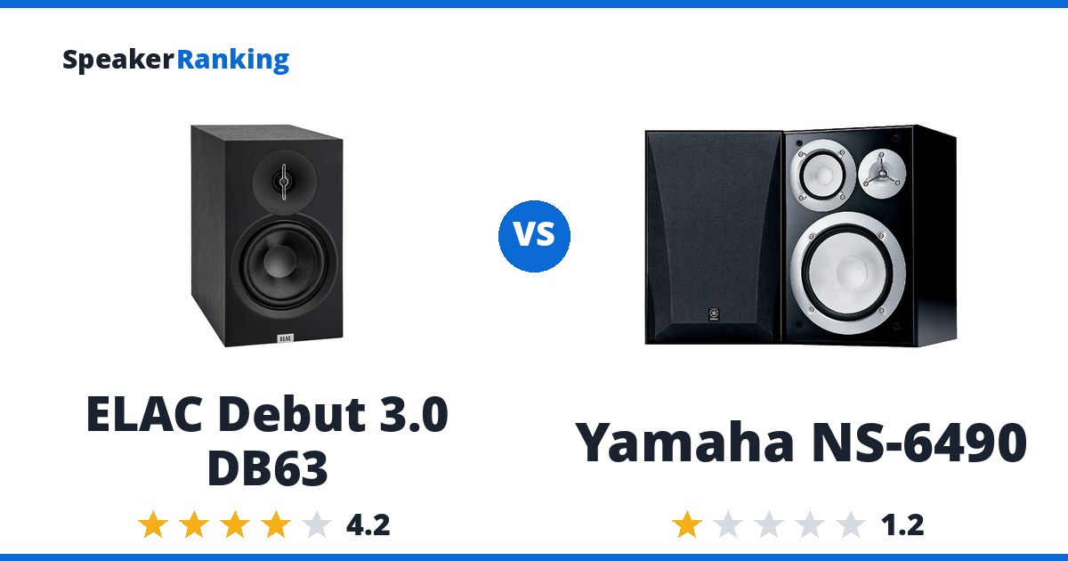 ELAC Debut 3.0 DB63 vs Yamaha NS-6490