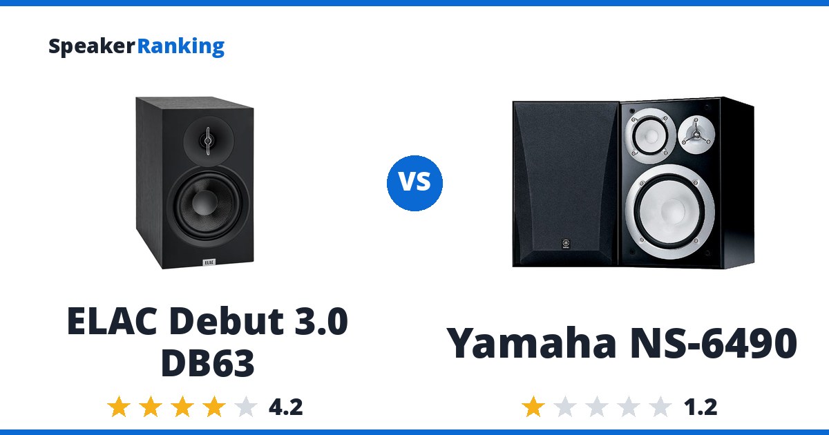 ELAC Debut 3.0 DB63 vs Yamaha NS-6490
