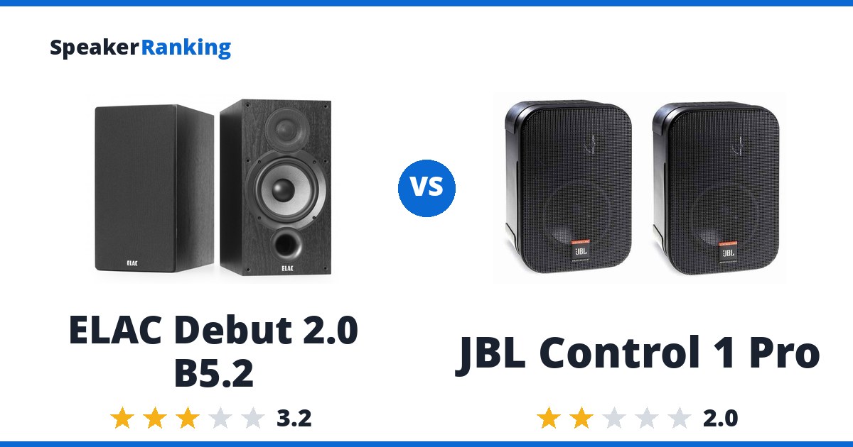 ELAC Debut 2.0 B5.2 vs JBL Control 1 Pro