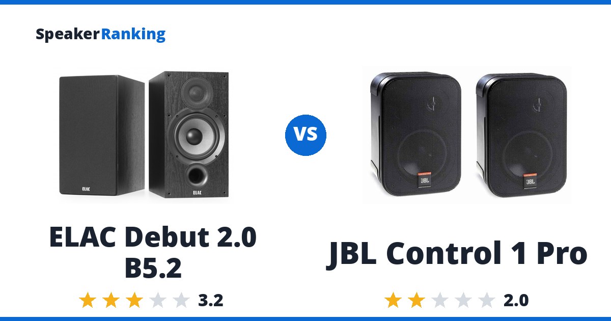 ELAC Debut 2.0 B5.2 vs JBL Control 1 Pro