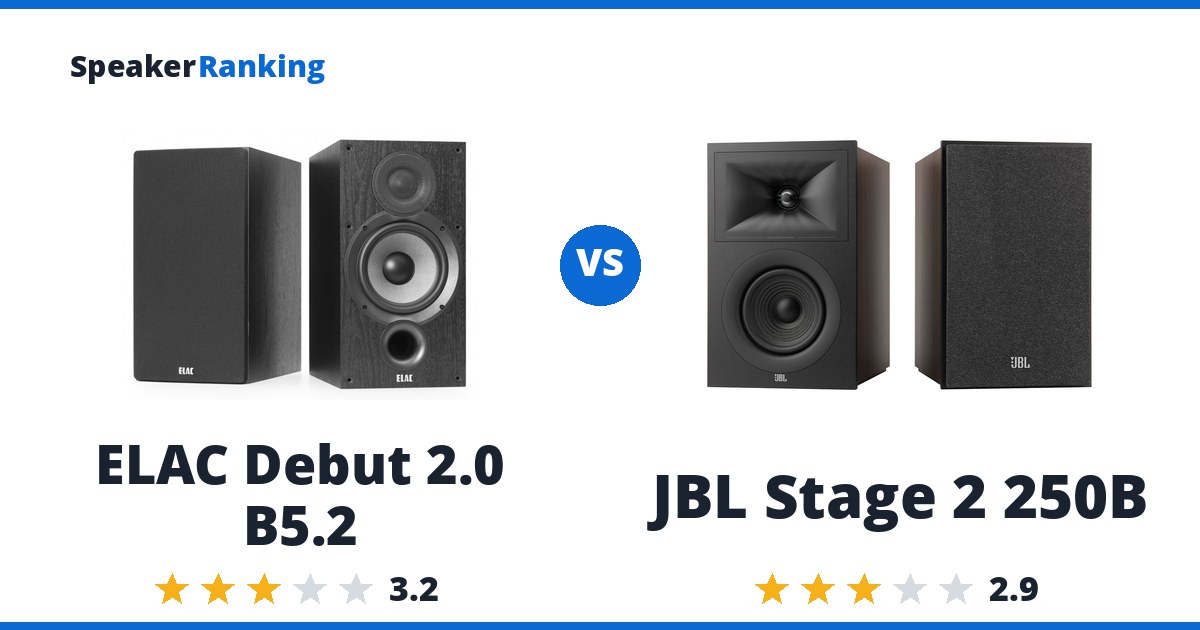 ELAC Debut 2.0 B5.2 vs JBL Stage 2 250B