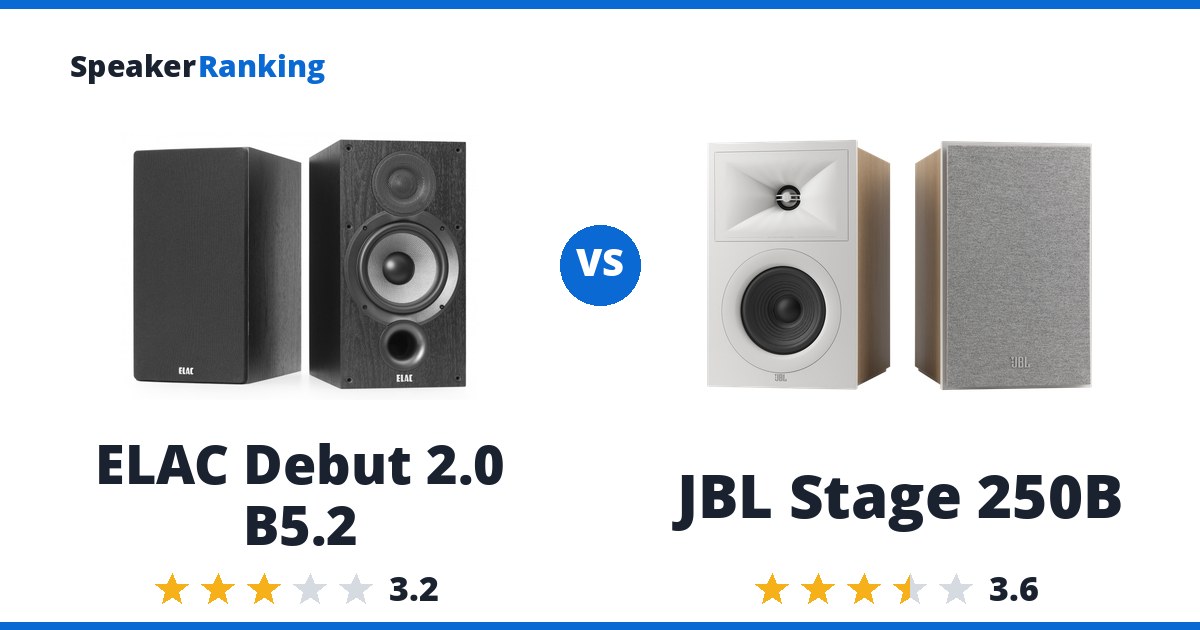 ELAC Debut 2.0 B5.2 vs JBL Stage 250B