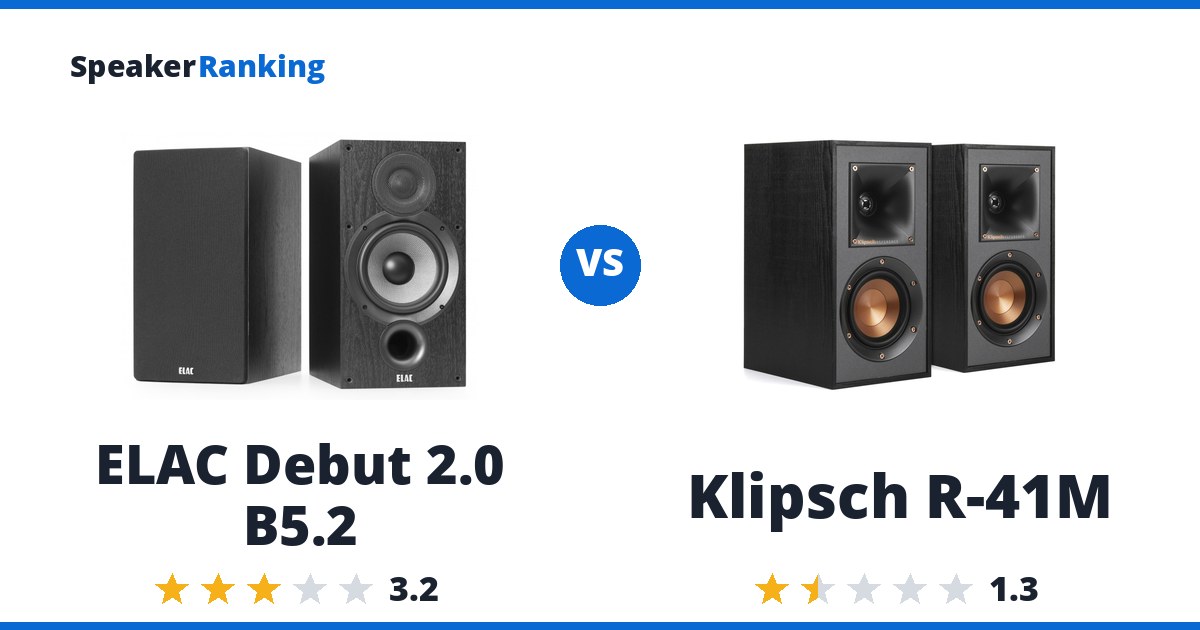 ELAC Debut 2.0 B5.2 vs Klipsch R-41M