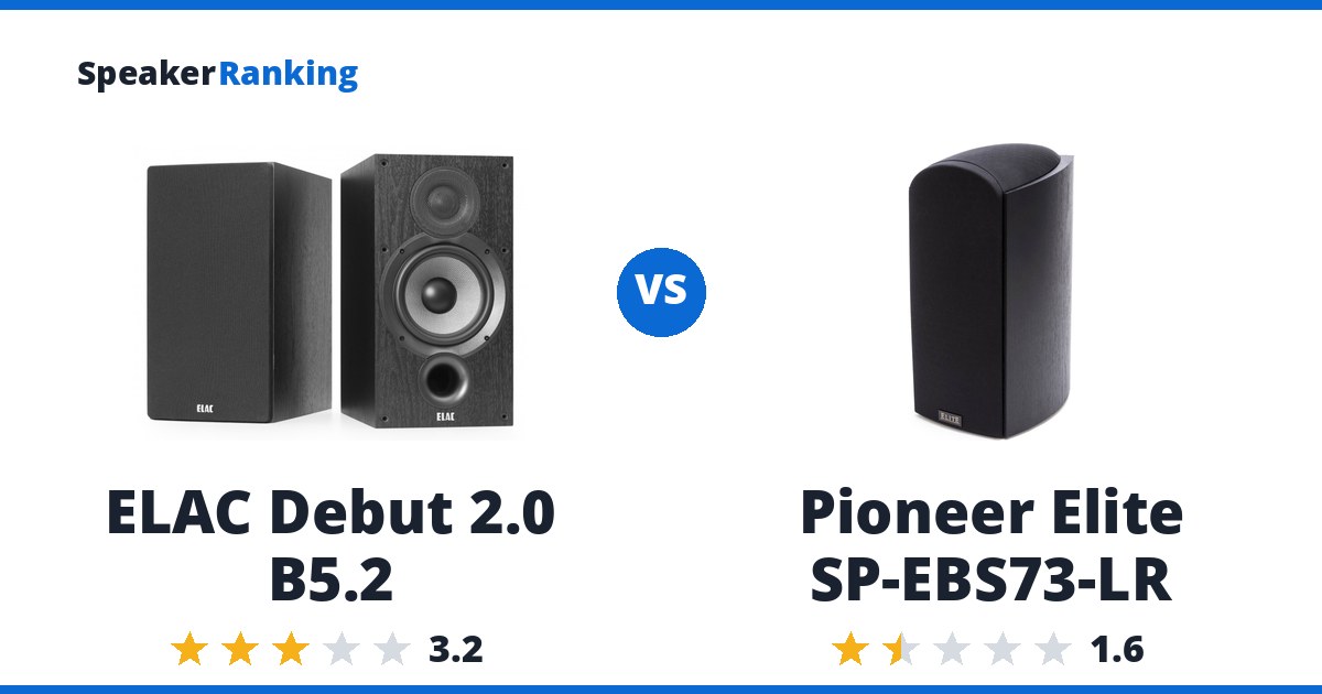 ELAC Debut 2.0 B5.2 vs Pioneer Elite SP-EBS73-LR