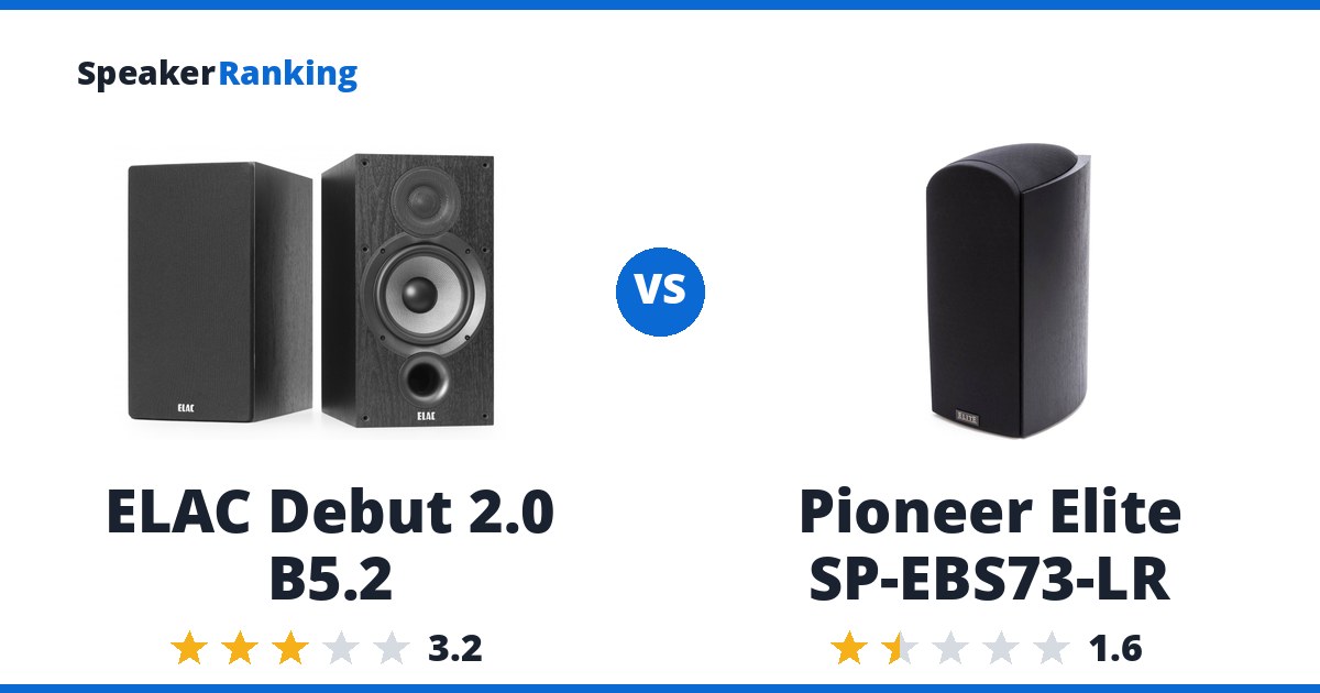ELAC Debut 2.0 B5.2 vs Pioneer Elite SP-EBS73-LR
