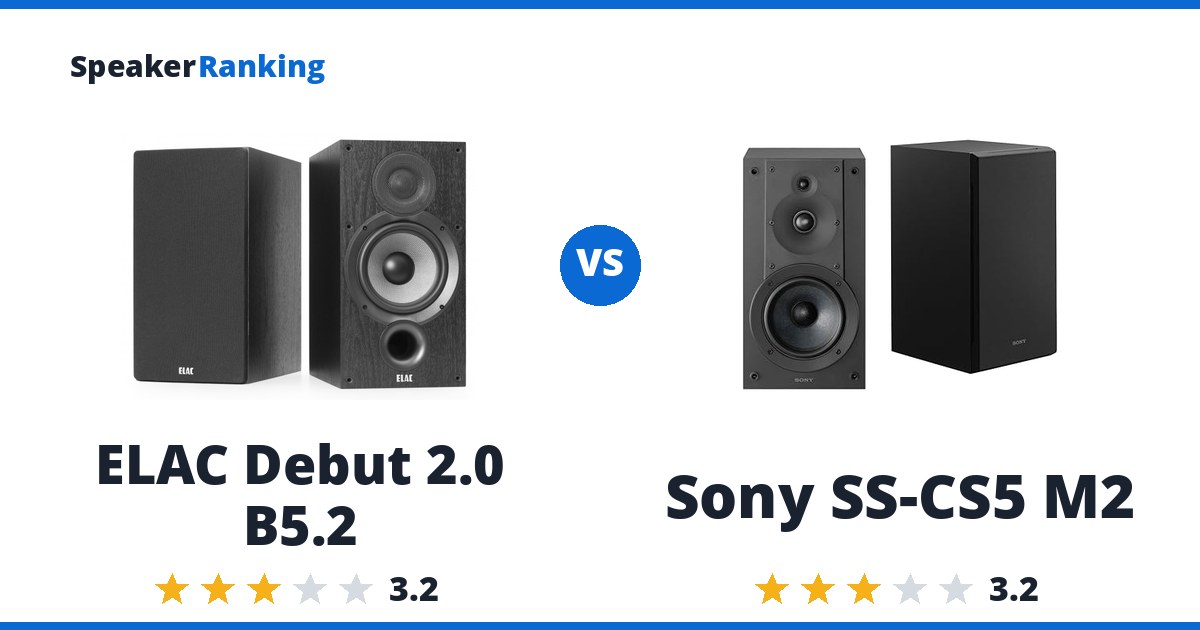ELAC Debut 2.0 B5.2 vs Sony SS-CS5 M2