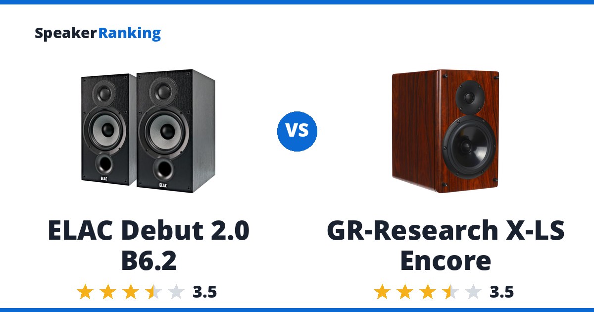 ELAC Debut 2.0 B6.2 vs GR-Research X-LS Encore