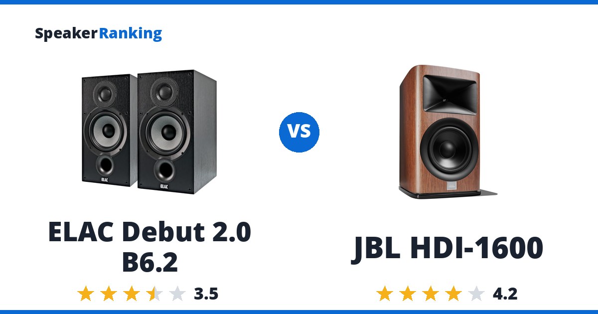 ELAC Debut 2.0 B6.2 vs JBL HDI-1600