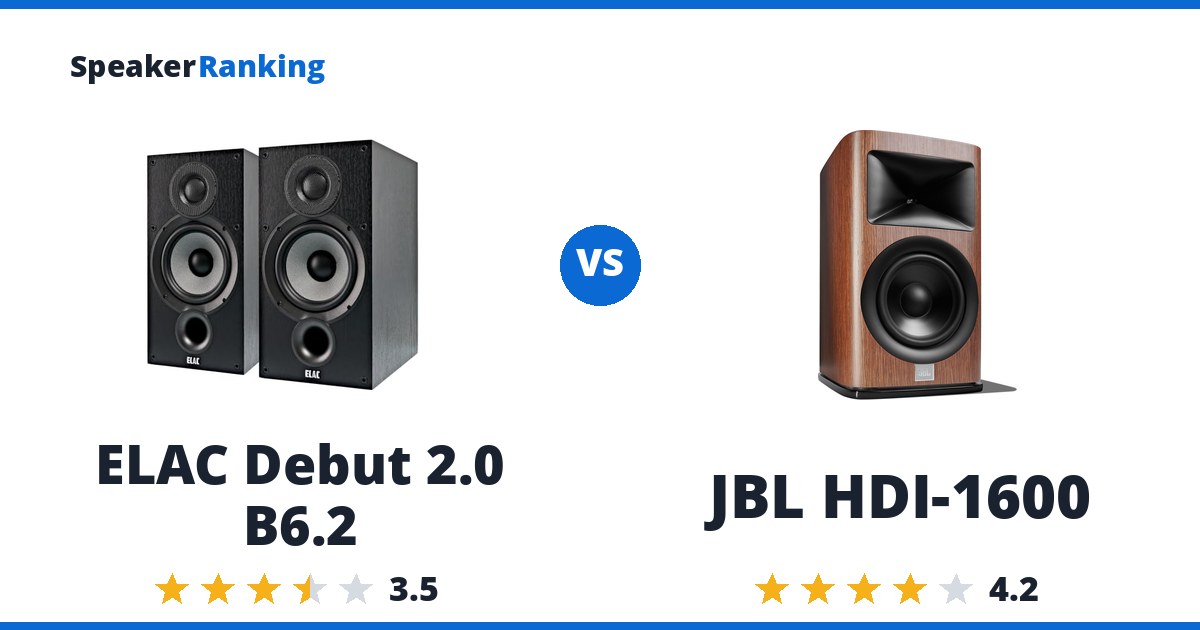 ELAC Debut 2.0 B6.2 vs JBL HDI-1600