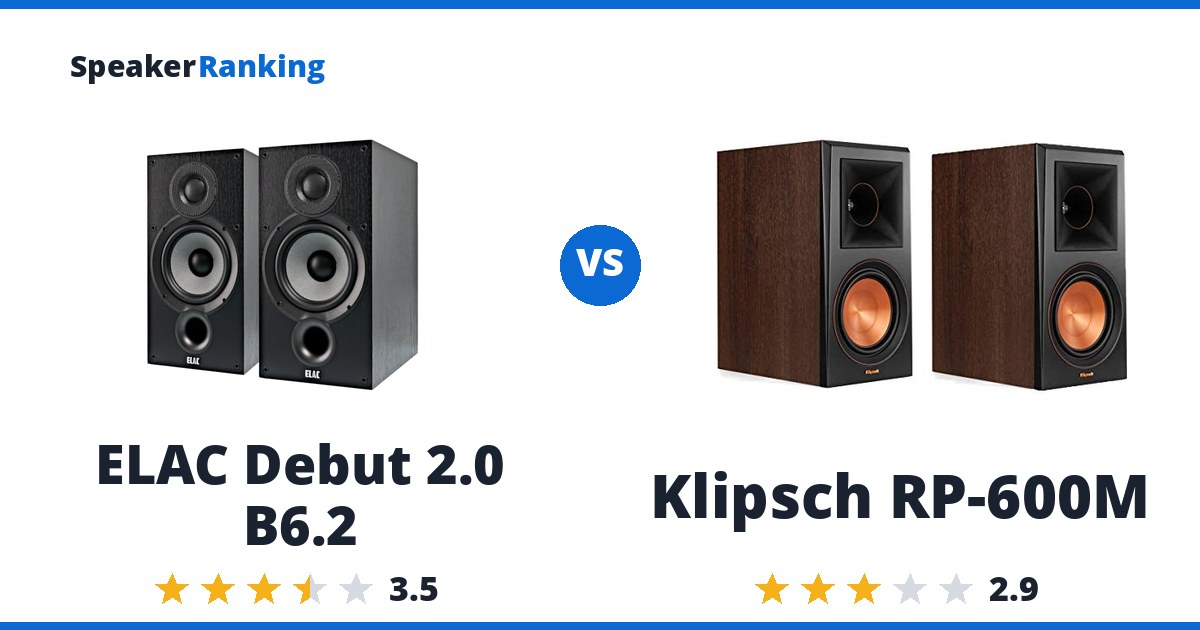 ELAC Debut 2.0 B6.2 vs Klipsch RP-600M