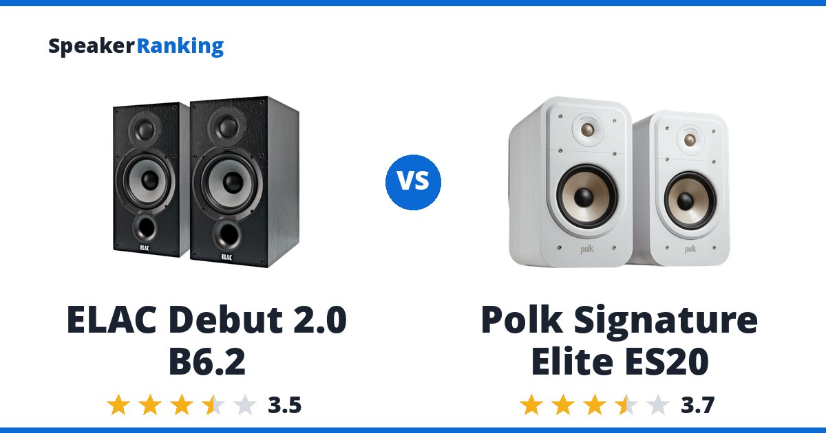 ELAC Debut 2.0 B6.2 vs Polk Signature Elite ES20