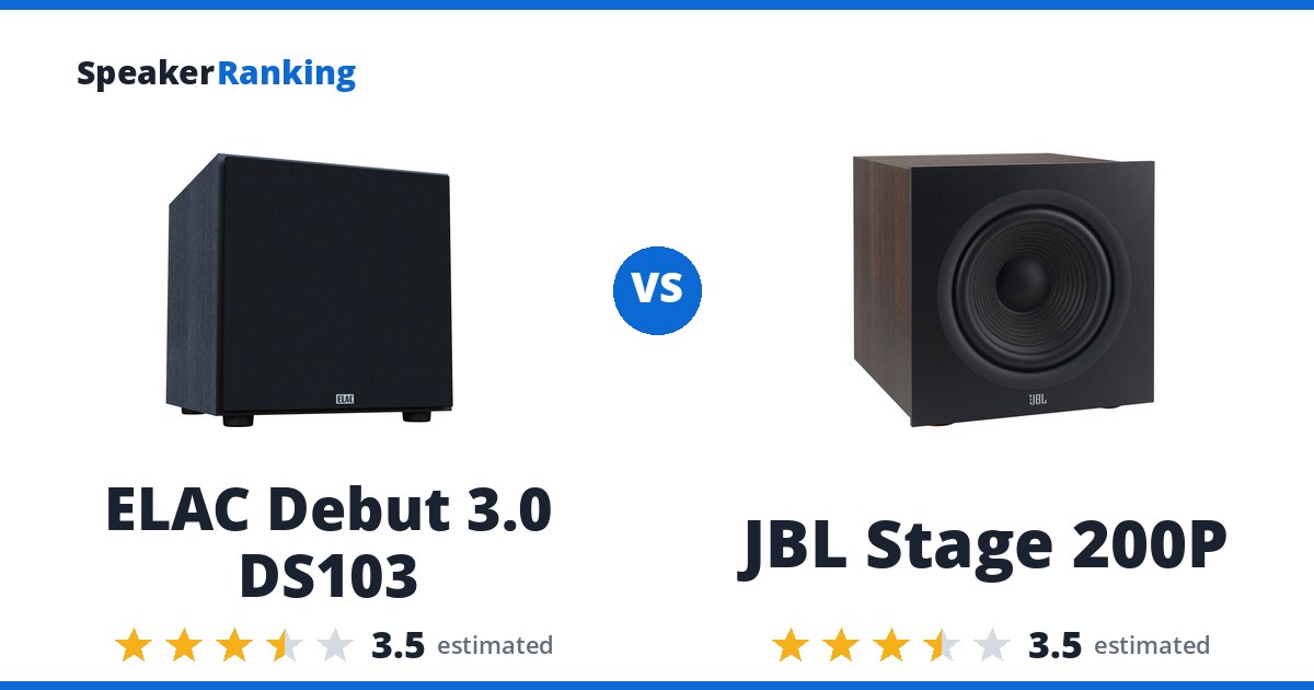 ELAC Debut 3.0 DS103 vs JBL Stage 200P