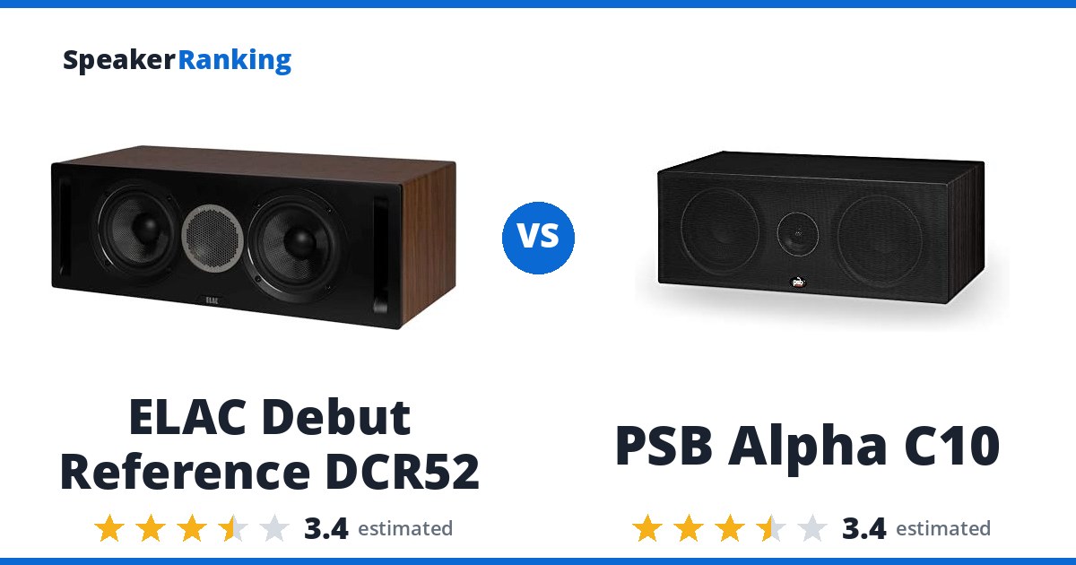 ELAC Debut Reference DCR52 vs PSB Alpha C10