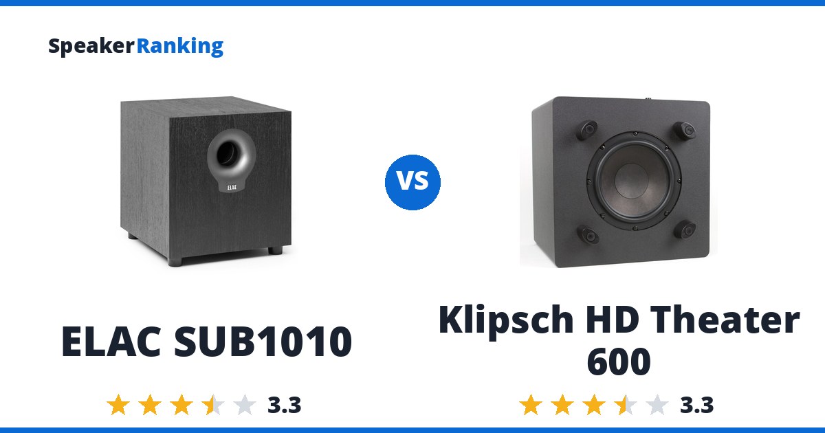 ELAC SUB1010 vs Klipsch HD Theater 600