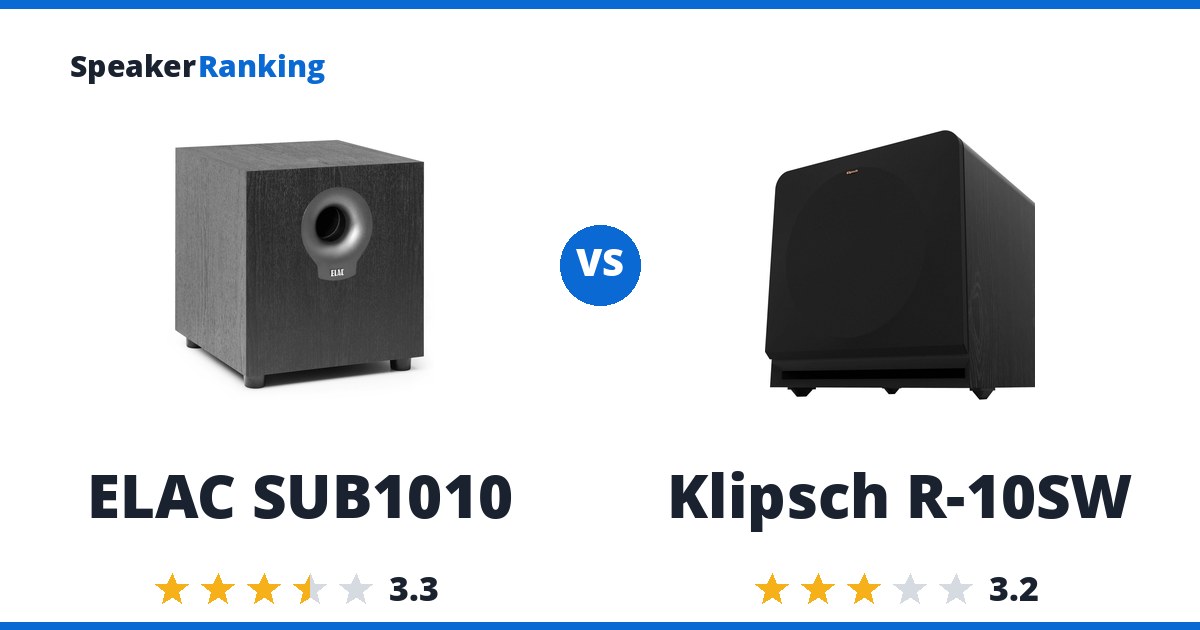 ELAC SUB1010 vs Klipsch R-10SW