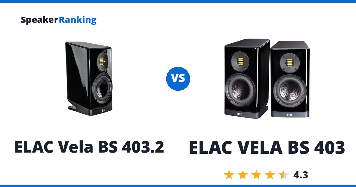 ELAC Vela BS 403.2 vs ELAC VELA BS 403
