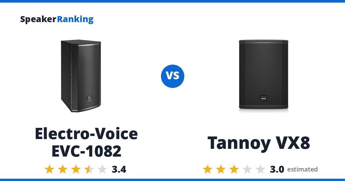 Electro-Voice EVC-1082 vs Tannoy VX8