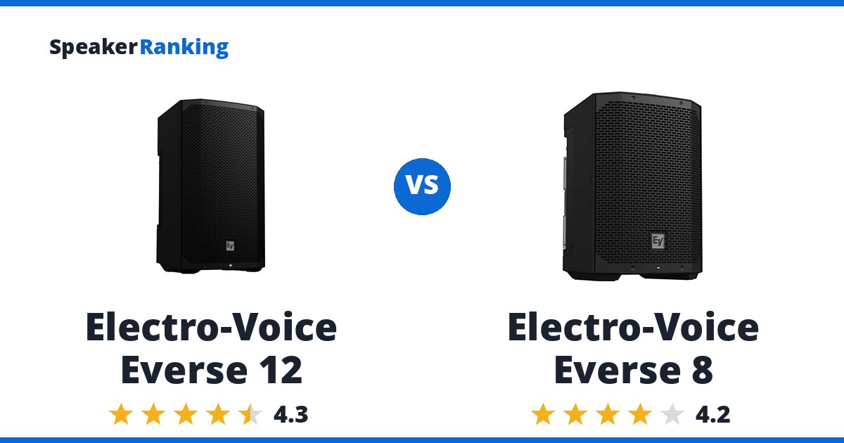 Electro-Voice Everse 12 vs Electro-Voice Everse 8