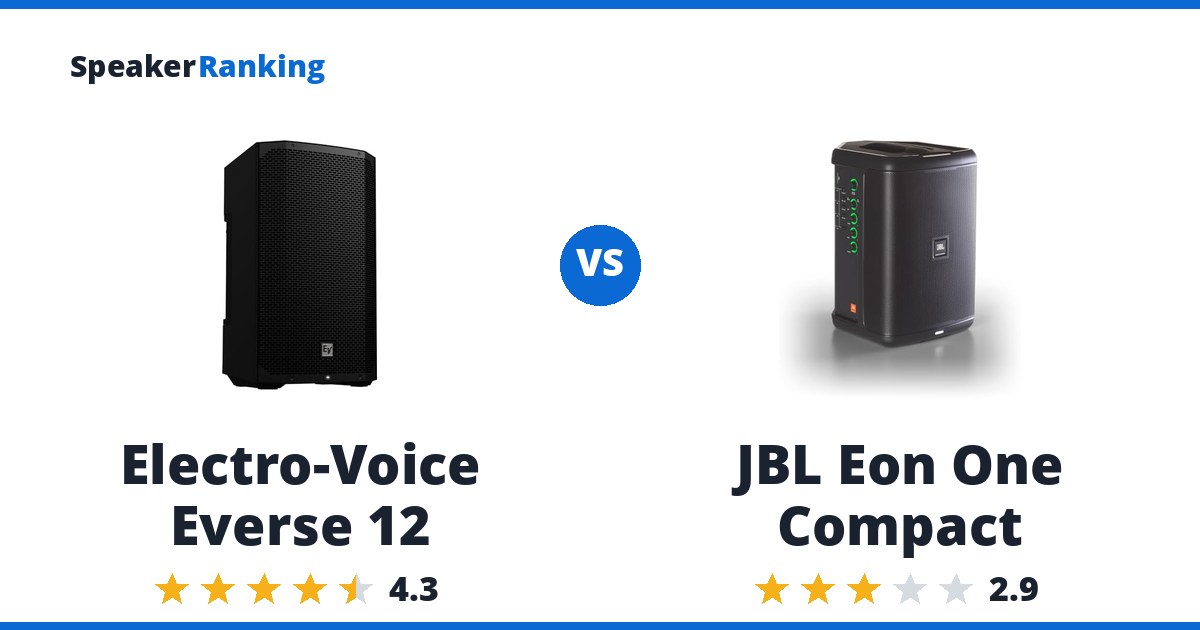 Electro-Voice Everse 12 vs JBL Eon One Compact