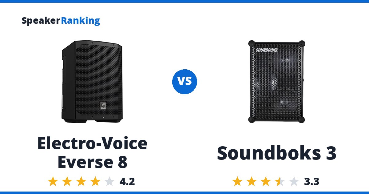 Electro-Voice Everse 8 vs Soundboks 3