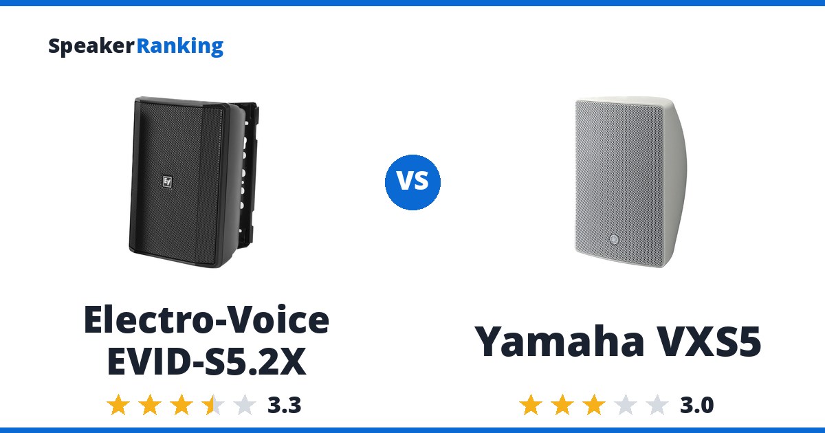 Electro-Voice EVID-S5.2X vs Yamaha VXS5