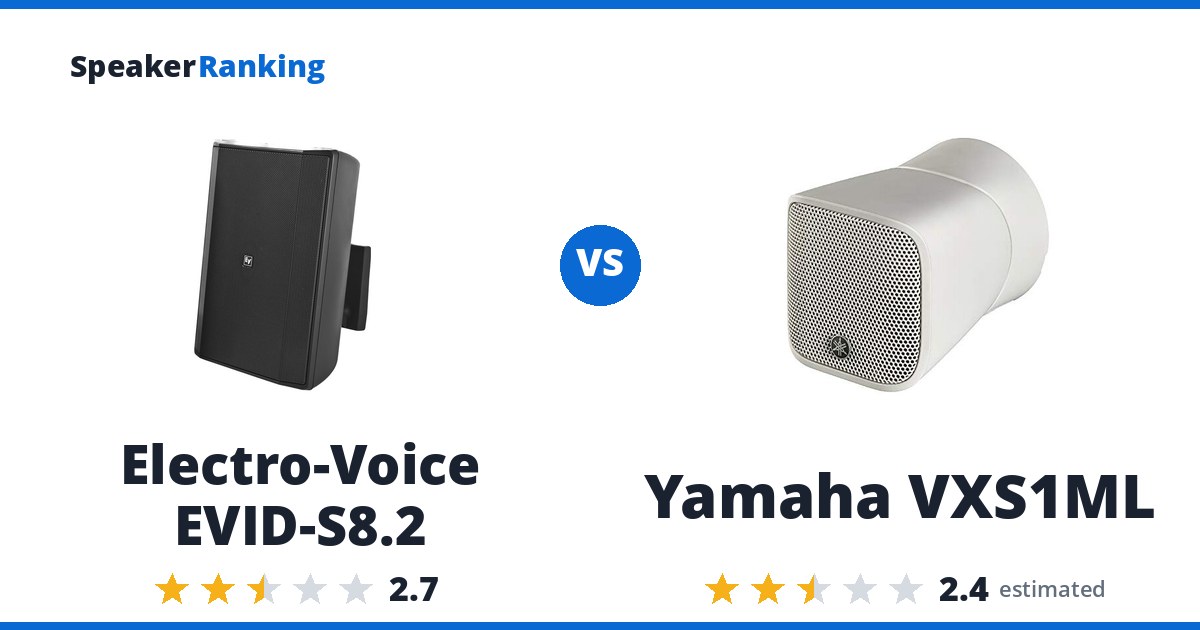 Electro-Voice EVID-S8.2 vs Yamaha VXS1ML