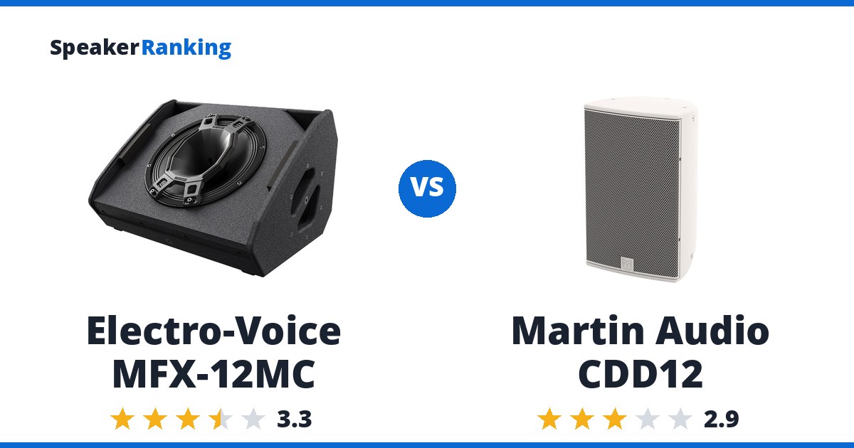 Electro-Voice MFX-12MC vs Martin Audio CDD12