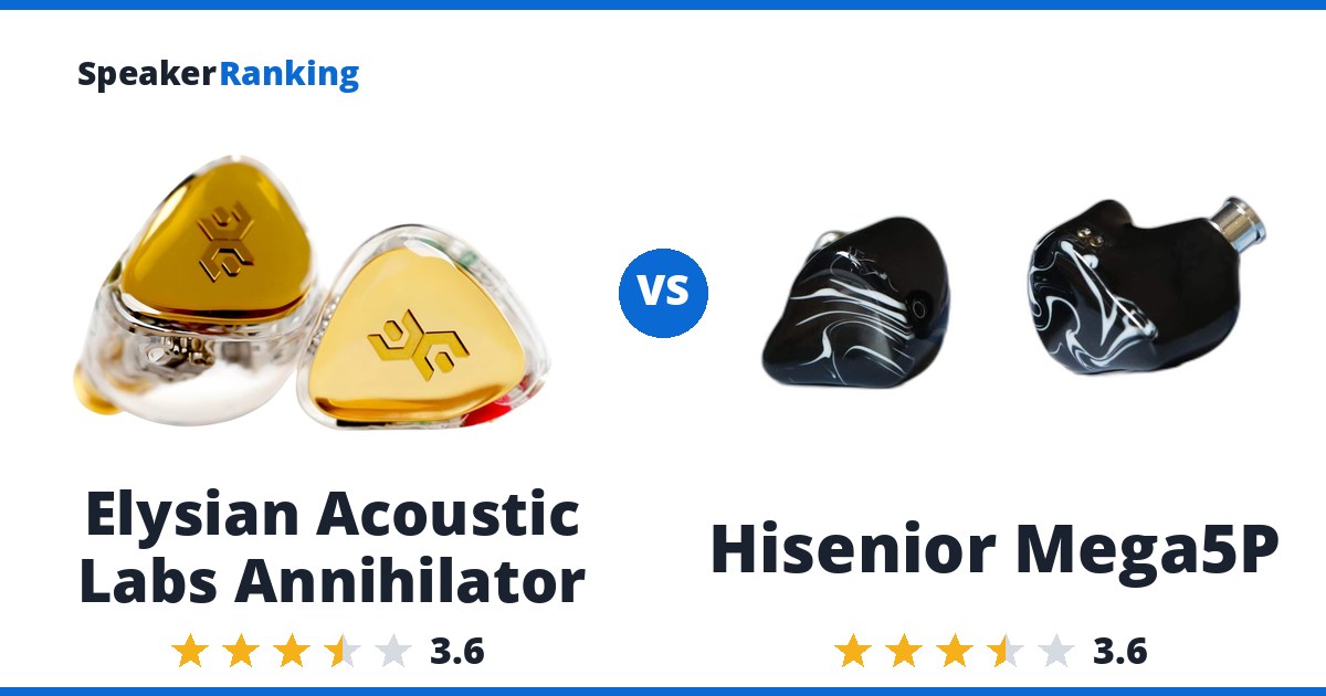 Elysian Acoustic Labs Annihilator vs Hisenior Mega5P