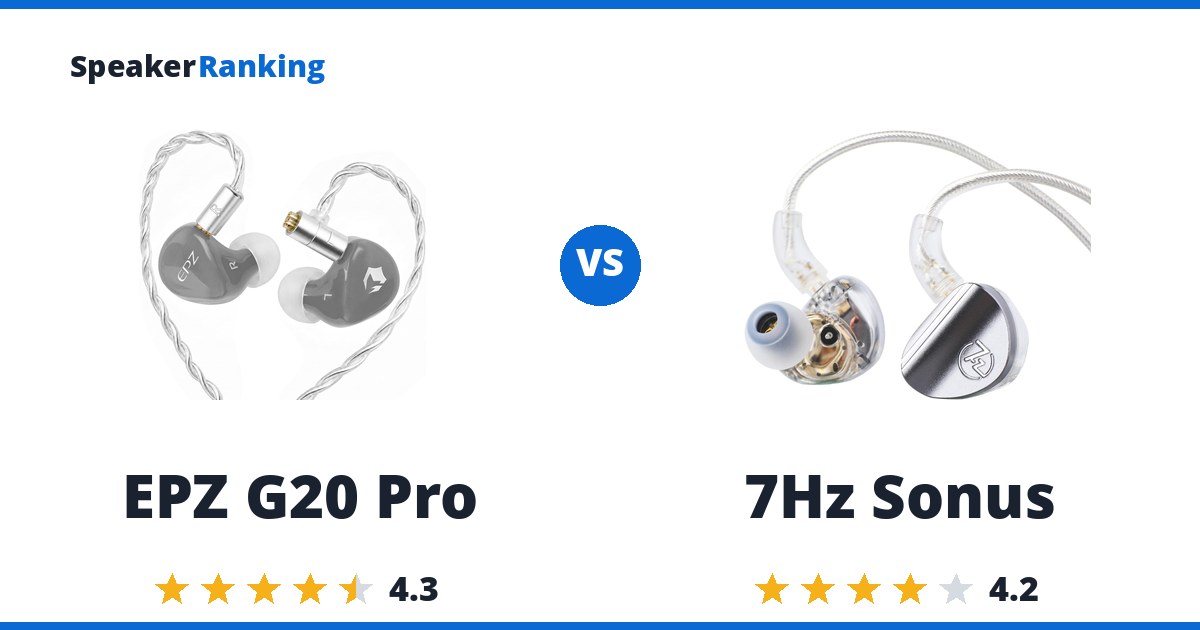 EPZ G20 Pro vs 7Hz Sonus
