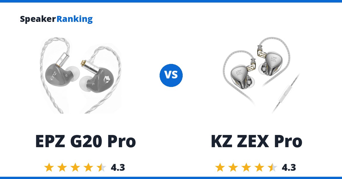 EPZ G20 Pro vs KZ ZEX Pro
