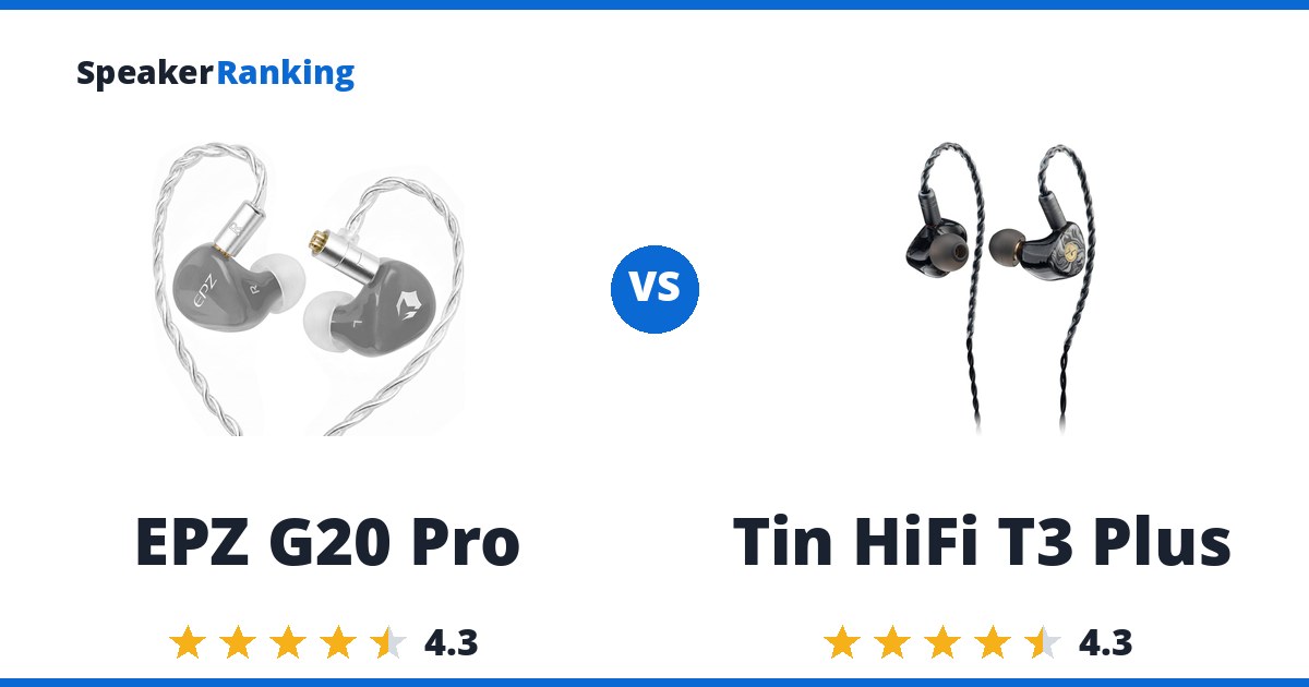 EPZ G20 Pro vs Tin HiFi T3 Plus